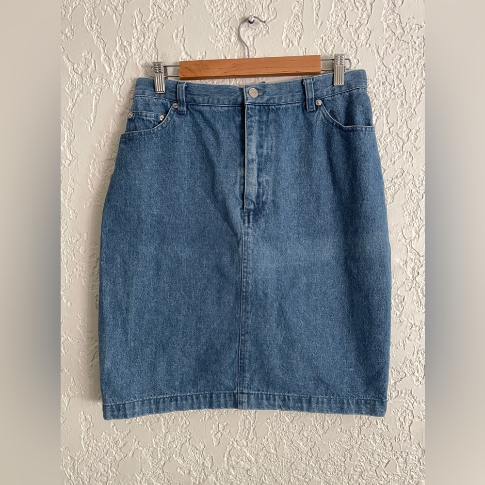 RALPH LAUREN COUNTRY® Rare Vintage 90s Denim Skirt - 12